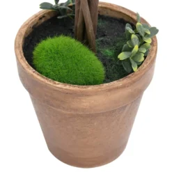 VIDAXL Plantes De Buis Artificiel 2 Pcs Avec Pots Boule Vert 56 Cm 9 VIDAXL Plantes De Buis Artificiel 2 Pcs Avec Pots Boule Vert 56 Cm -Jardalis Soldes Magasin 1b412dcf1db08d79