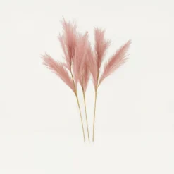 Plumeau Artificiel Violet 110cm Lot De 3