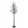 Arbre Nu + 150 Leds Blanc Chaud + Adaptateur Fil De 3m Paillettes Noir Extra Large 300cm