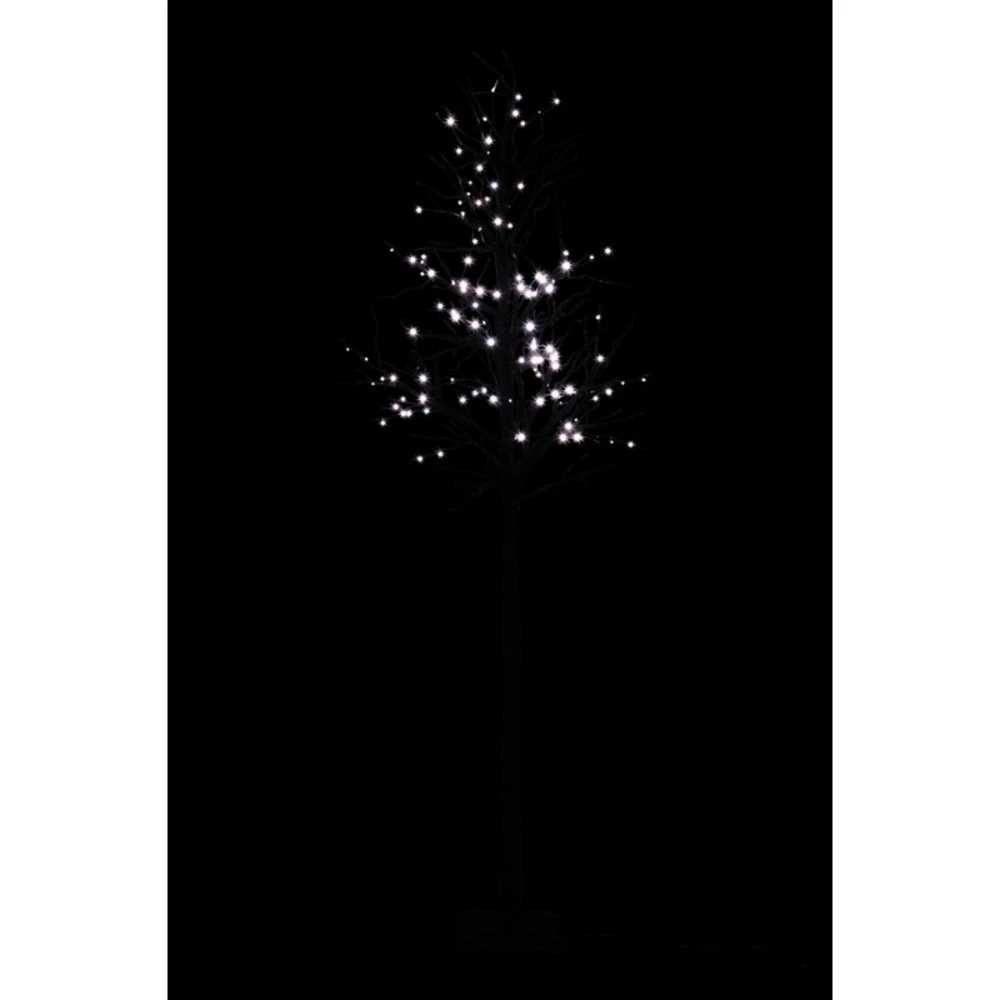 Arbre Nu + 150 Leds Blanc Chaud + Adaptateur Fil De 3m Paillettes Noir Extra Large 300cm 3 Arbre Nu + 150 Leds Blanc Chaud + Adaptateur Fil De 3m Paillettes Noir Extra Large 300cm – Image 3
