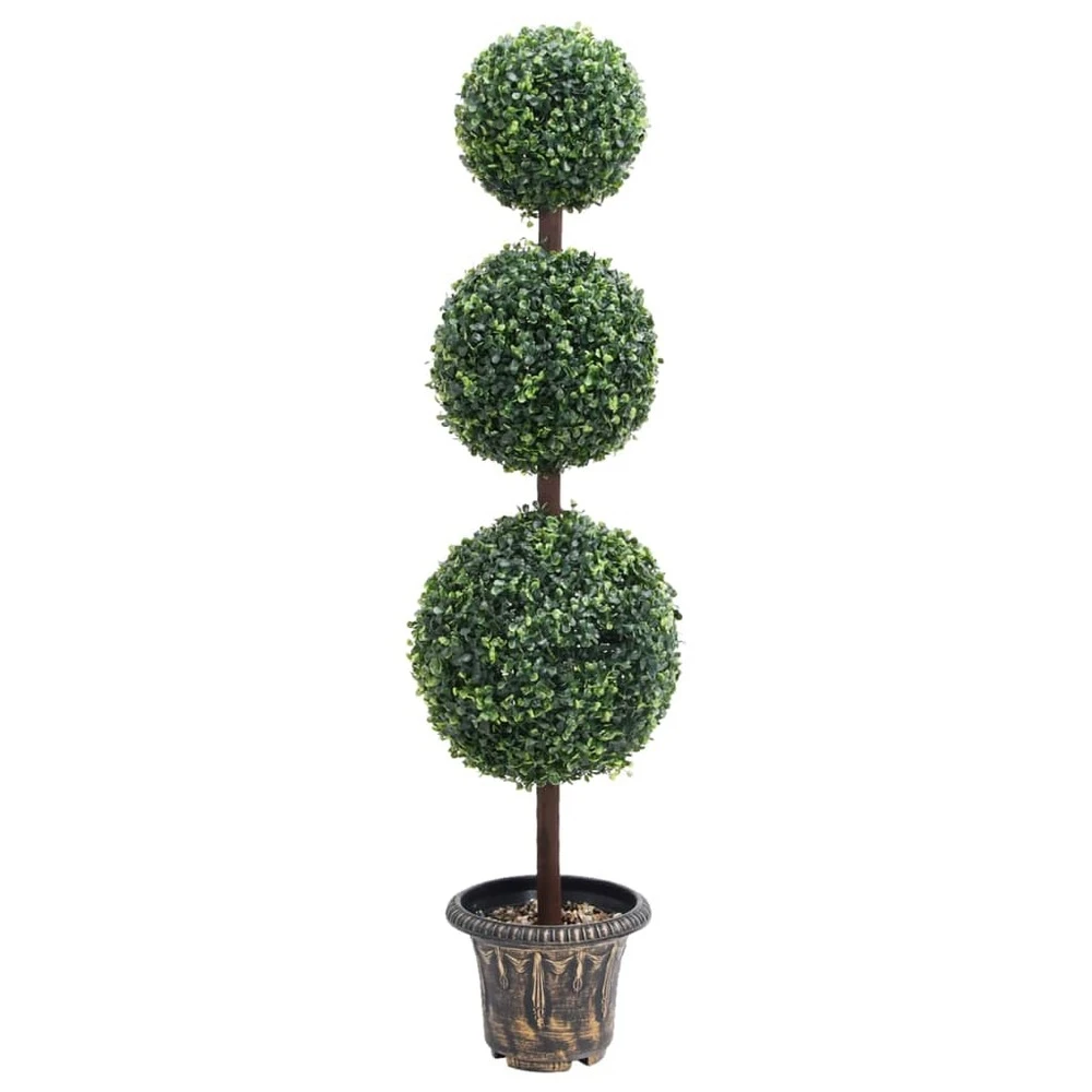 VIDAXL Plante De Buis Artificiel Avec Pot Forme De Boule Vert 118 Cm 1 VIDAXL Plante De Buis Artificiel Avec Pot Forme De Boule Vert 118 Cm