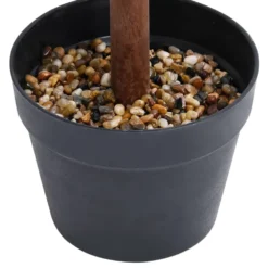 VIDAXL Plante De Buis Artificiel Avec Pot Forme De Boule Vert 90 Cm -Jardalis Soldes Magasin d51955b01f25eb6a